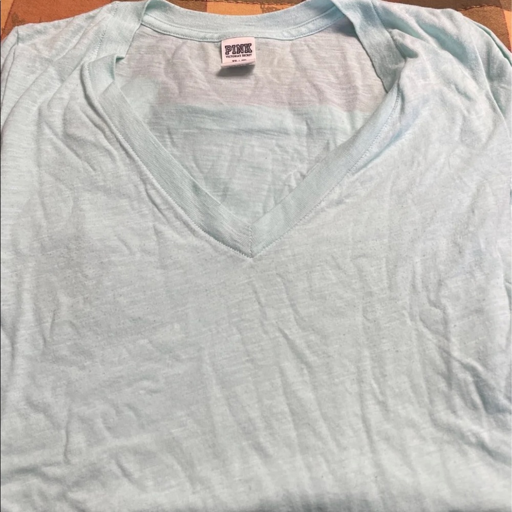 Teal v neck t shirt